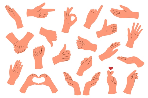 Vector hands set2