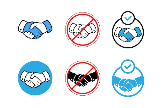 Handshake icon sign symbol