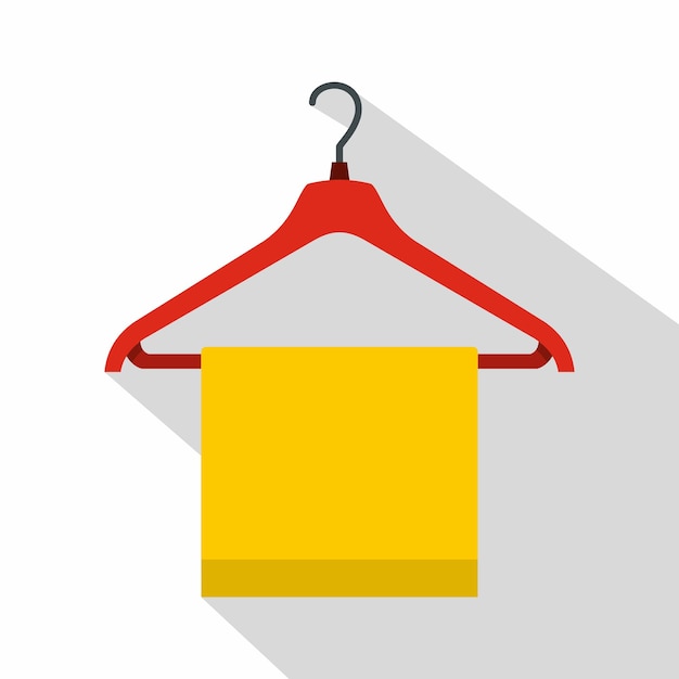 Vector hanger with cloth icon flat illustration of hanger with cloth vector icon for web