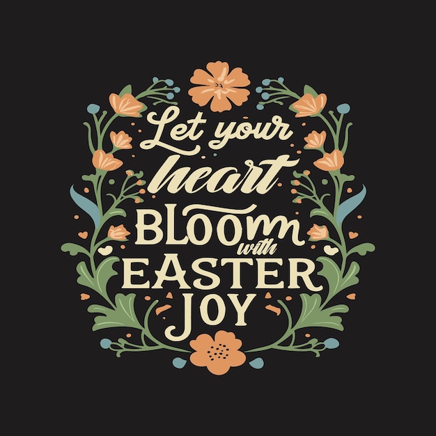 Happy Easter t shirt design with apparel typography Easter tshrit design template