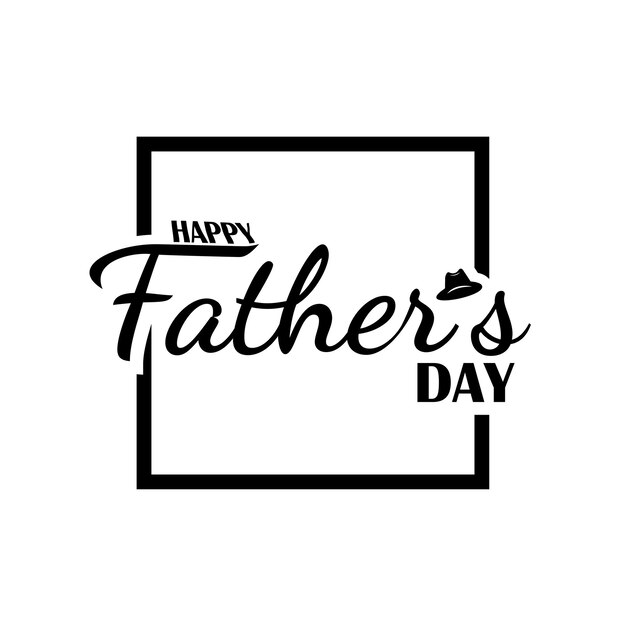 Happy fathers day card design with realistic bow