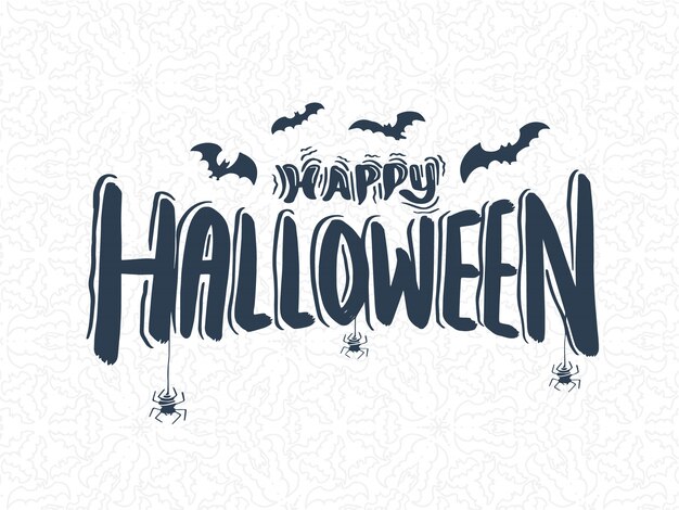 Happy Halloween vector lettering. 