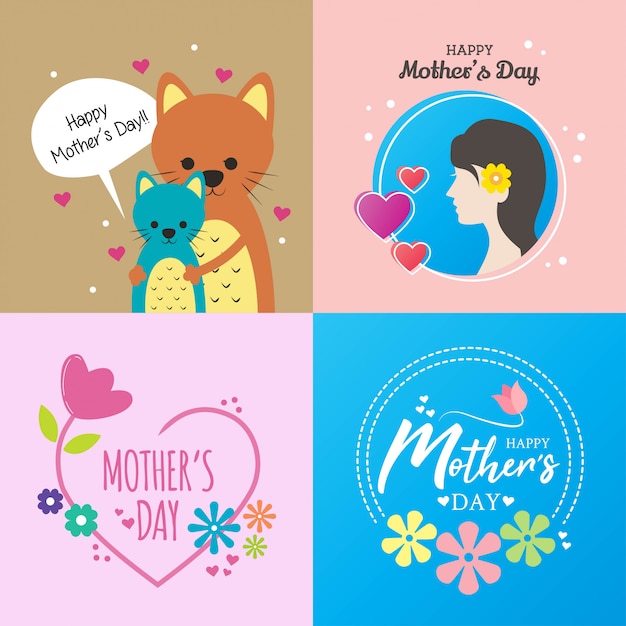 Happy Mother Day Illustration