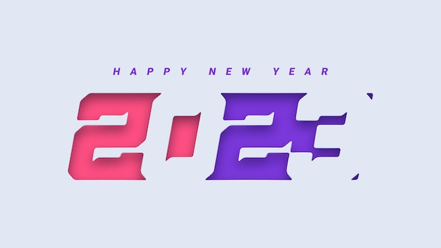 Happy new year  2023 greeting card illustration