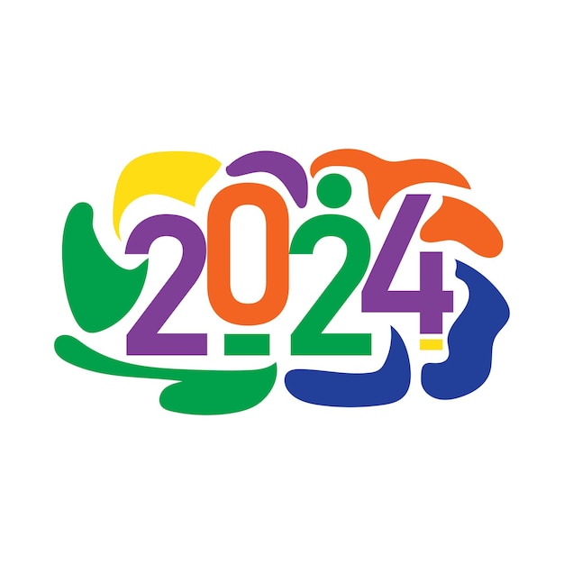 Happy New Year 2024 Element Graphic