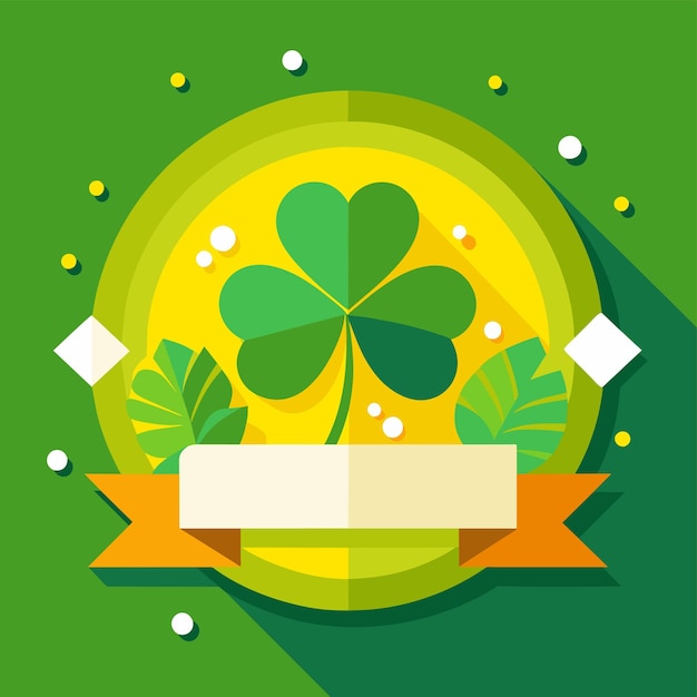 Vector happy st patricks day hand drawn mascot cartoon character sticker icon concept isolated illustration