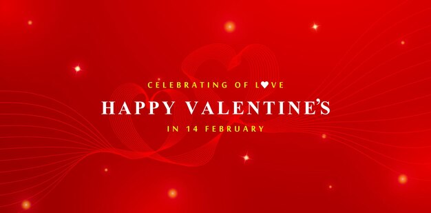 Vector happy valentines day backgrounds, illustration a celebrating of love in 14 february with wavy love