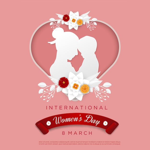 Happy woman's day with love