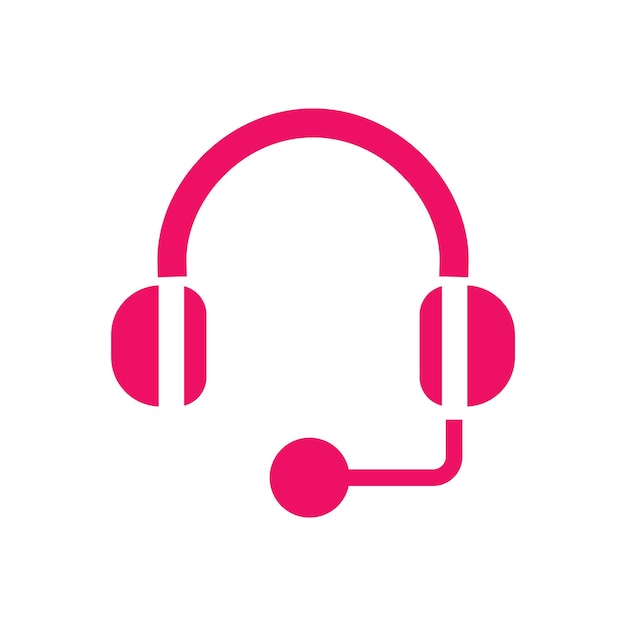 Headset icon vector ontwerp sjablonen