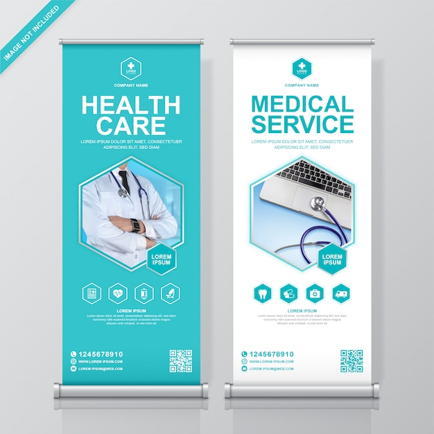 Healthcare and medical roll up and standee 