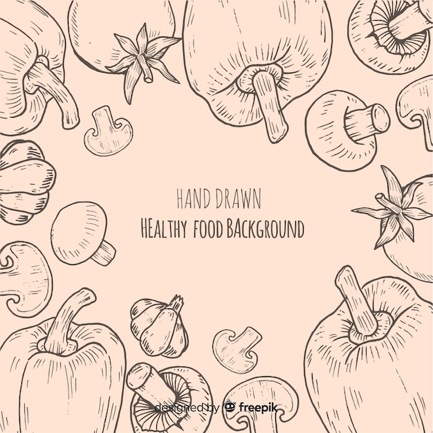 Healthy food background