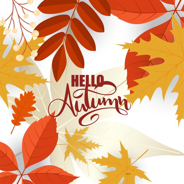 Vector helllo autumn