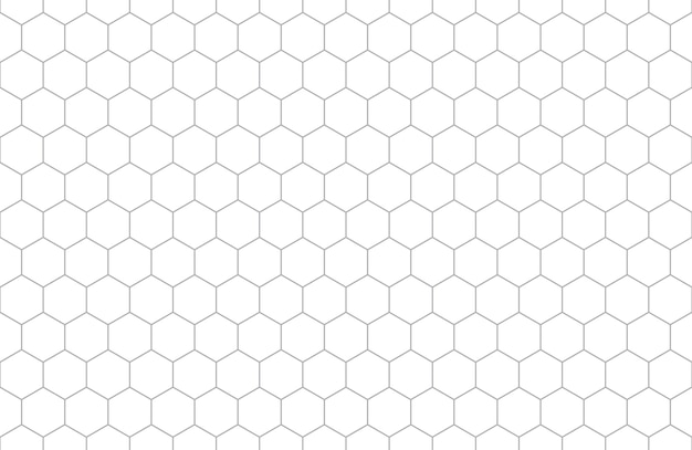 Vector hexagonal geometric seamless pattern vector background grid with editable strokes