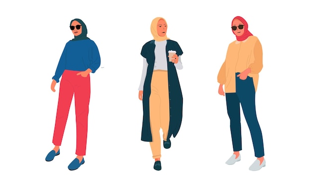 hijab woman illustration