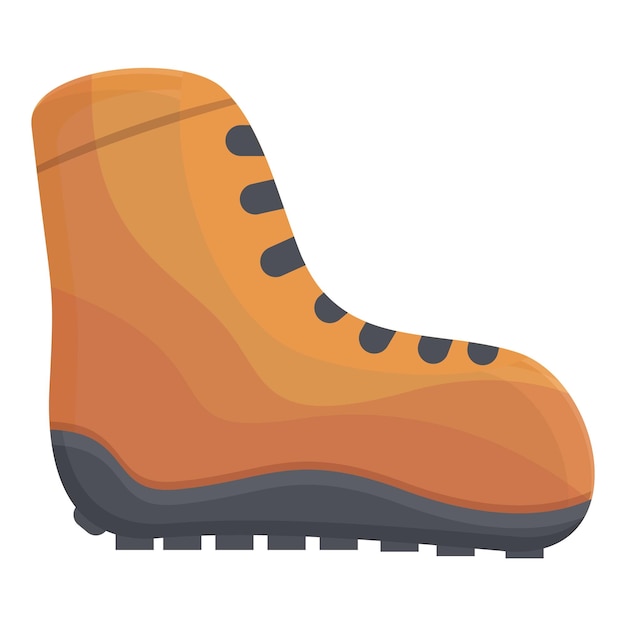 Vector hiking boots icon cartoon of hiking boots vector icon for web design isolated on white background