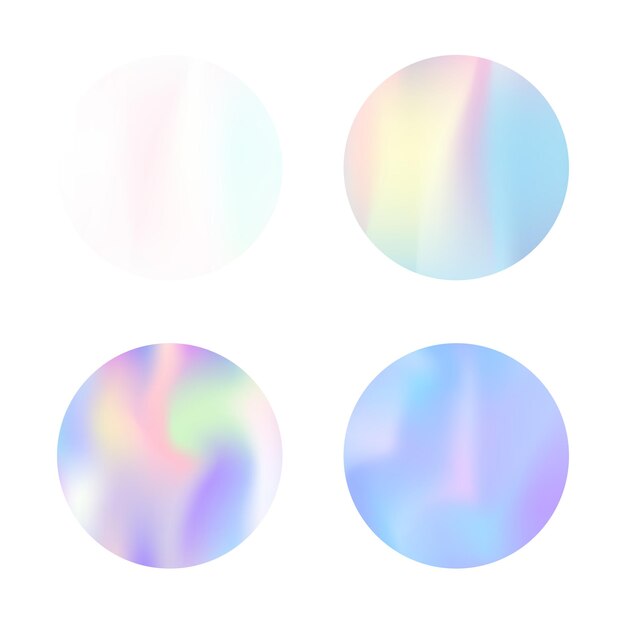 Holographic abstract backgrounds set