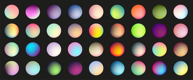 Holographic gradient sphere set