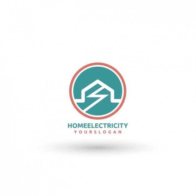 Vector home electricity logo template