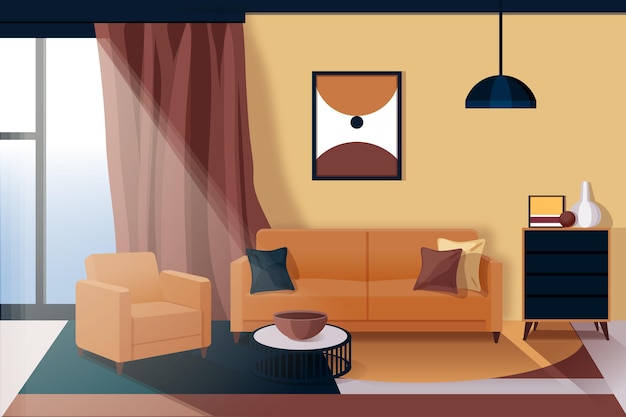 Home interior - background for video conferencing