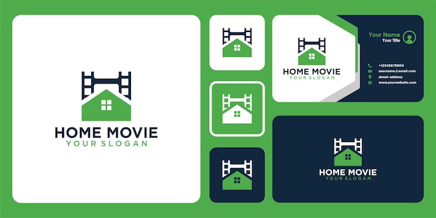 home movie logo design and business card