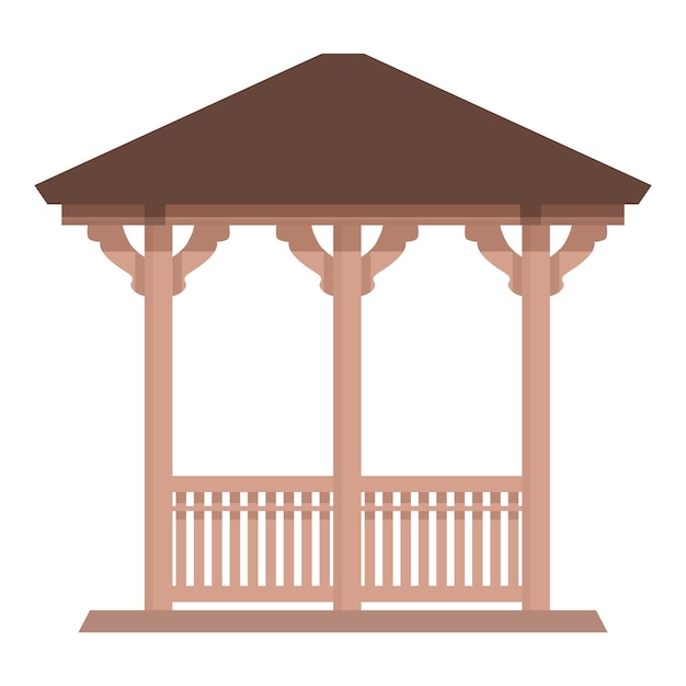 Vector home pergola icon cartoon vector wedding house garden nature