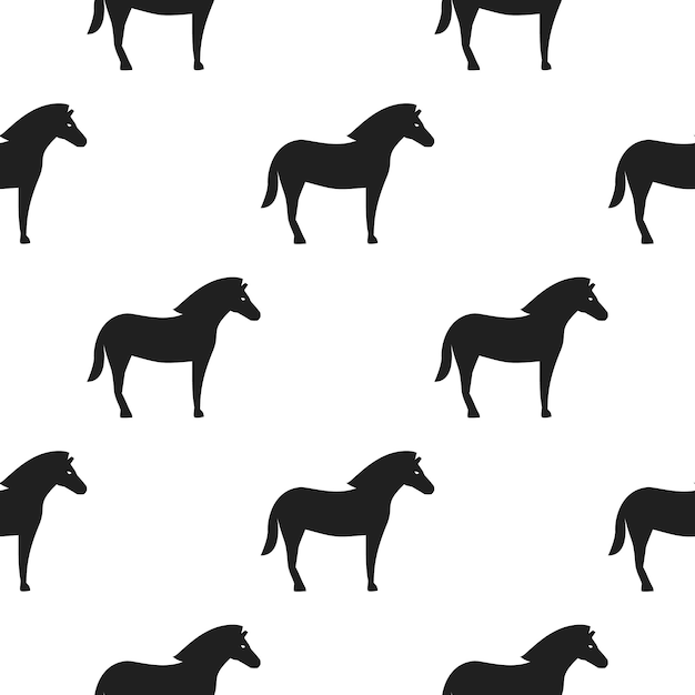 Vector horse icon illustration