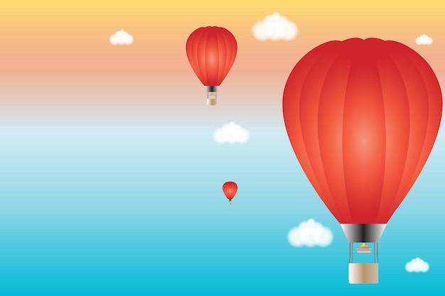 Hot air balloon background