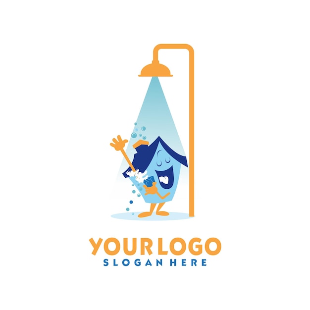 House cleaning service logo design