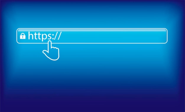 Vector http and https protocols on shield. safe and secure https. secured ssl shield and padlock symbols.