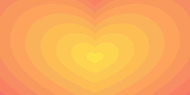 Hypnotic Heart Design with a Retro Twist Vector Illustration Featuring a Mesmerizing Visual