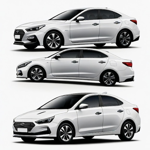 hyundai vector set white background isolated a high qual