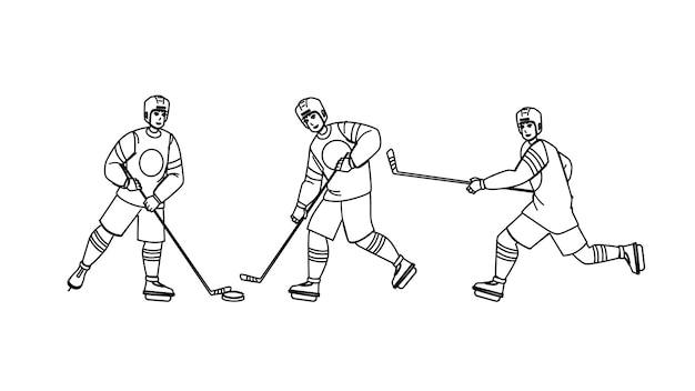 Ice hockey vector