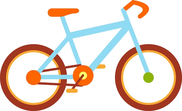 Icon of Bike Cycle in Flat Style