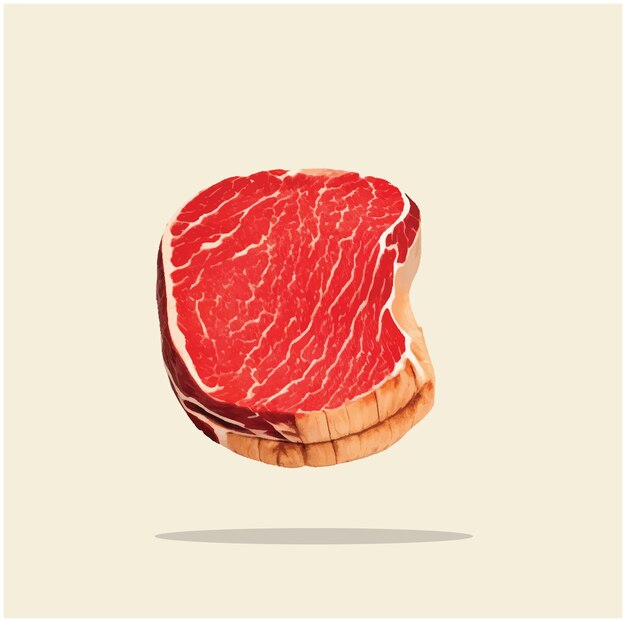 Illustratie van een Beef Cut steak 04