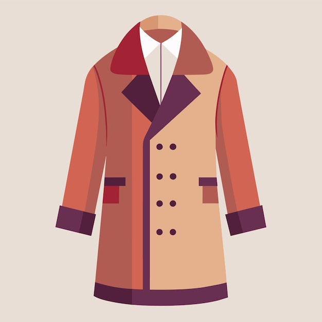 Vector illustration of a coat