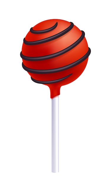 Illustration of colorful cake pop