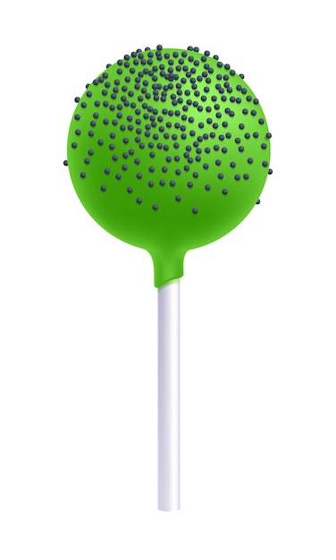 Illustration of colorful cake pop