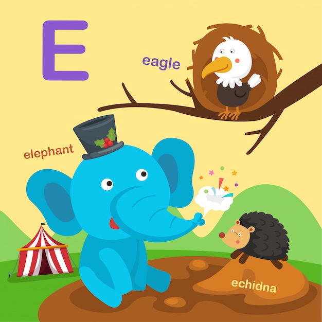 Illustration Isolated Alphabet Letter E