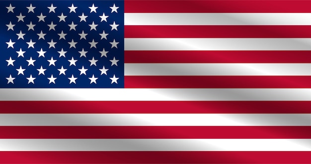 Vector illustration of usa flag vector file