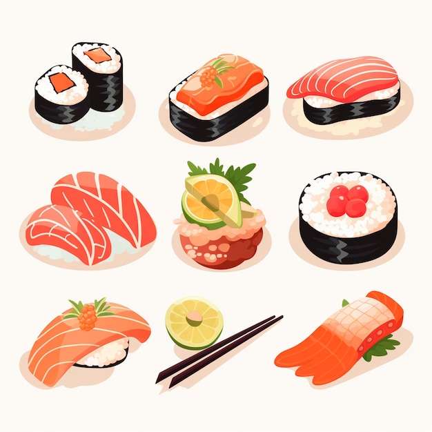 Vector illustration vector japan food design asian japanese traditional retro chinese icon backg