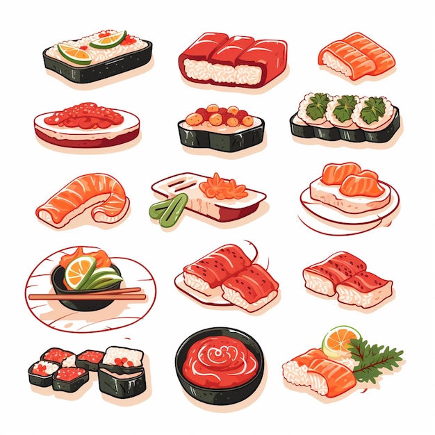 Vector illustration vector japan food design asian japanese traditional retro chinese icon backg