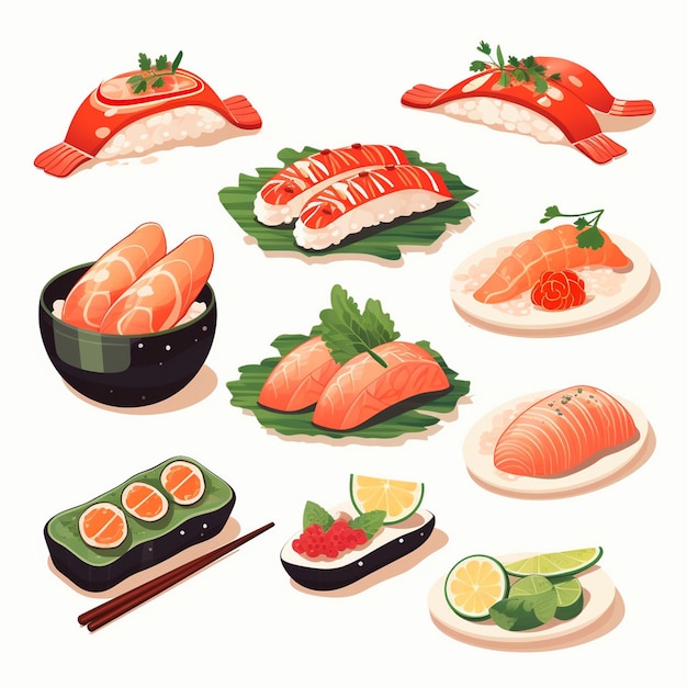 Vector illustration vector japan food design asian japanese traditional retro chinese icon backg