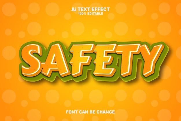 Illustrations Safety Text Effects Style