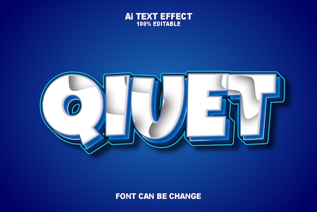 Illustrations Water Blue Text Effects Style