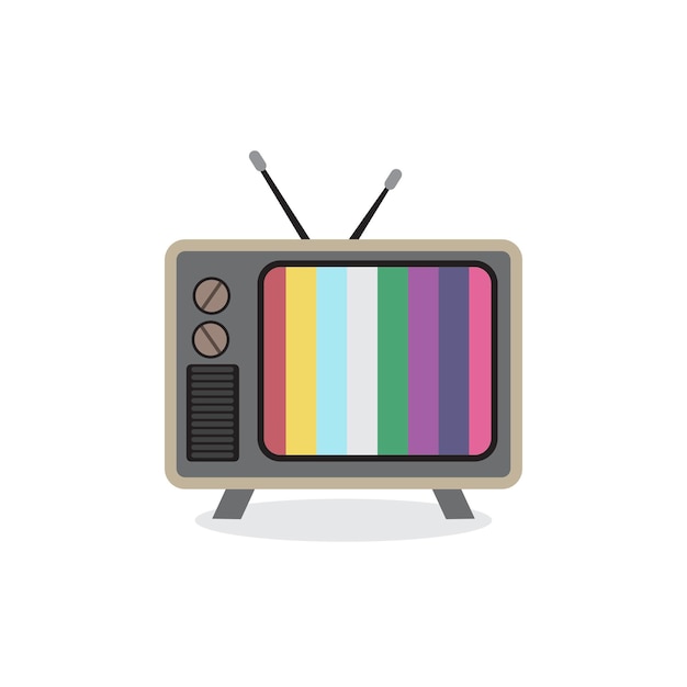 Vector ilustrasi television old 5