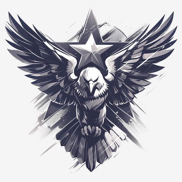 Independence Day 2024 Bald Eagle Logo