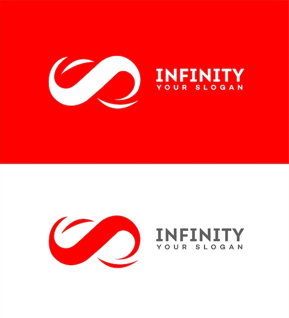 Vector infinity logo icon brand identity sign symbol