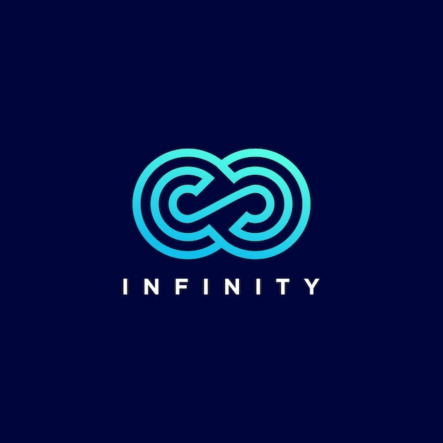 Vector infinity logo idea with modern concept design