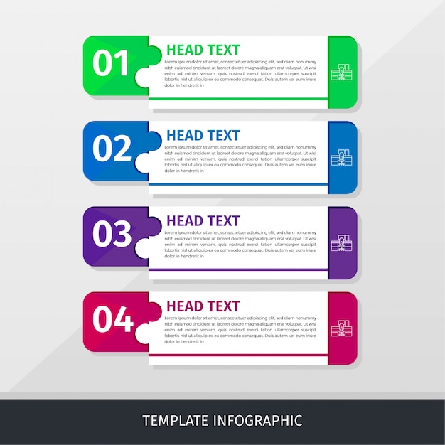 Infographic Business Template Baner Simple and Modern