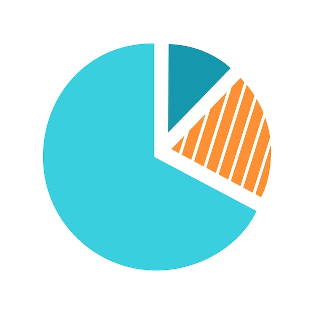 Infographic pie chart element vector illustration